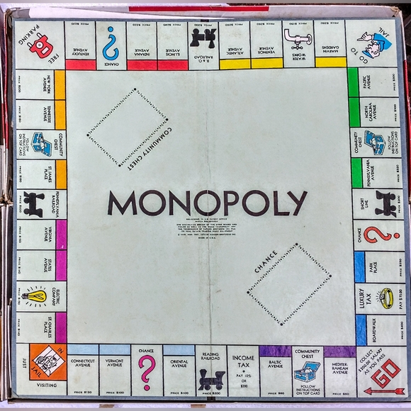 Monopoly Board Game TWO Vintage Sets - Picture 10 of 10